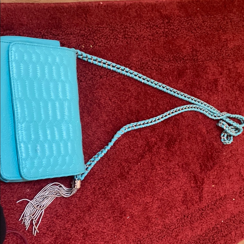 Blue Chain Strap Women's Bag